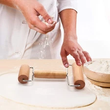 2 Pcs Pizza Dough Roller Docker Set, Plastic Dough Docker Pastry Roller with ...