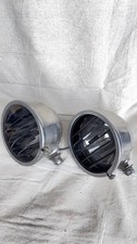 Pair Vintage Per-lux 36a Chrome Fog Running Lights Untested Circa 1950s