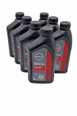 GENUINE OEM Nissan Synthetic 0W-20 Motor Oil (999PK-000W20N) 7 PACK