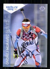Ondrej Moravec Autogrammkarte Originial Signiert Biathlon + A 246361