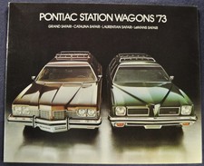 1973 Pontiac Safari Station Wagon Brochure Catalina Lemans Laurentian Canadian