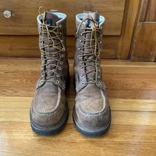 Thorogood 1957 Work Boots 8" Leather WP Steel Safety Toe Mens Size 11D 804-3898