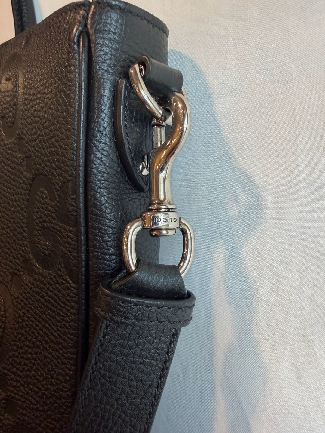 Gucci Jumbo GG Embossed Leather Convertible Briefcase/Tote Bag image 8