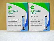 200 ONE TOUCH ULTRA BLUE TEST STRIPS BRAND NEW FACTORY SEALED  WITH BONUS P READ