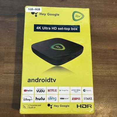 Hey Google 4K Ultra HD Set-top Box Android Tv / itv HDR