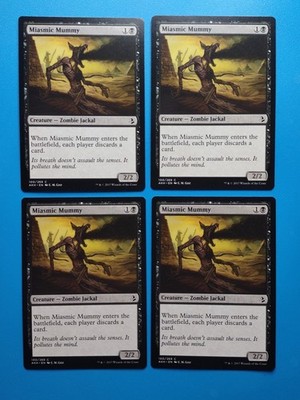 MTG 4x Miasmic Mummy x4 NM Amonkhet Magic Playset