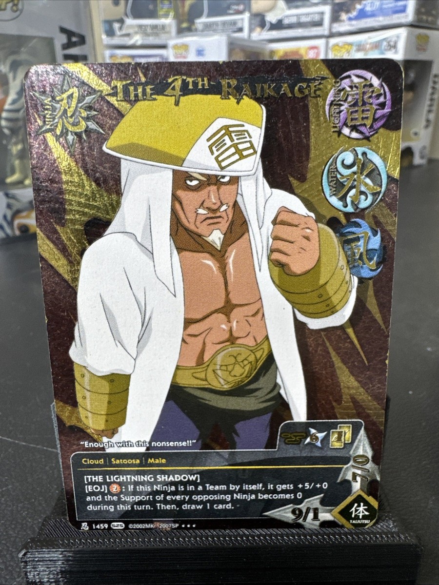 Naruto CCG The 4th Raikage Super Rare Kage Summit N-1459 1st