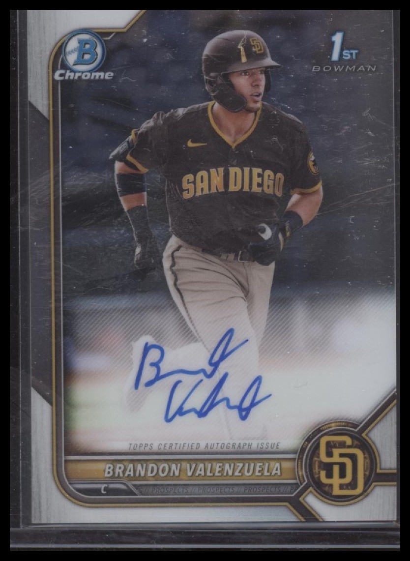 2022 Bowman #CPA-BV Brandon Valenzuela Chrome Prospects Autographs