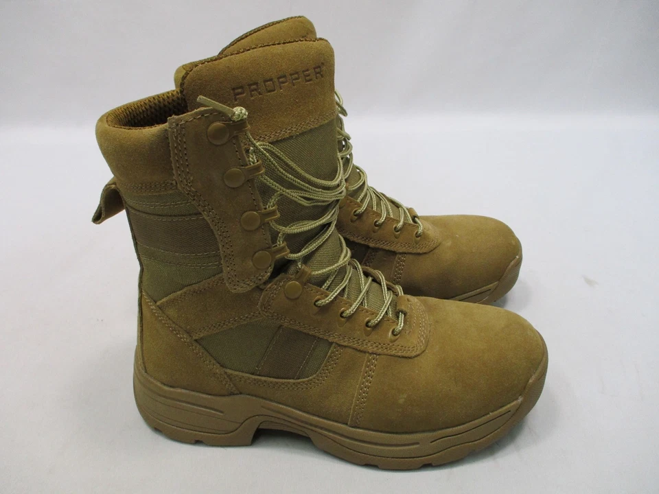 BOTAS DE COMBATE PROPPER 100 EJÉRCITO EE. UU. AR-670-1 MARRÓN COYOTE TALLA: 9 BOTAS ANCHAS PARA HOMBRE Foto 2 de 4