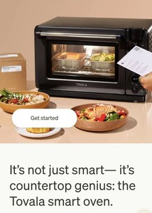 Tovala Smart Oven Pro 6 en 1- Air Fry, Steam, Bake, Broil, Rechauffer et Toast