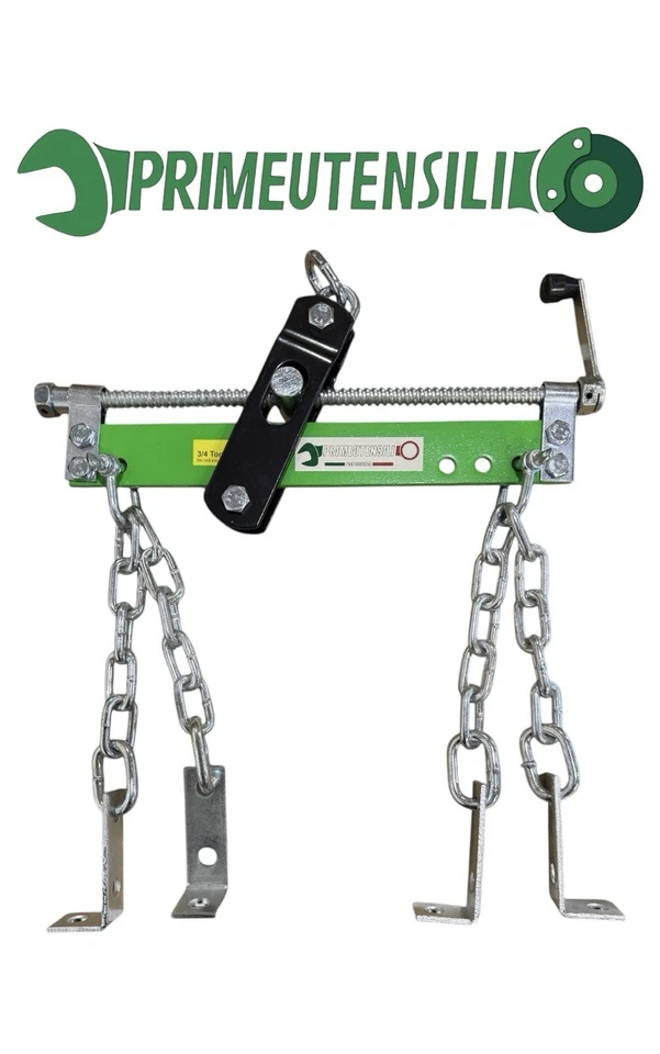 PRIMEUTENSILI PARANCO SOLLEVATORE GRUETTA GRU BILANCIERE MOTORE BLOCCO ARGANO 680 KG 657to