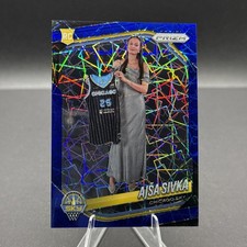2025 Panini Prizm WNBA Ajsa Sivka Blue Velocity Prizm Variation RC Chicago Sky