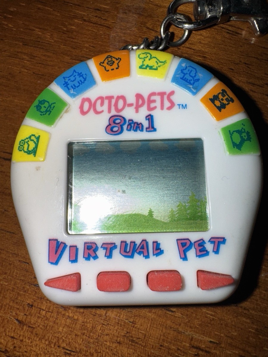 Octo-Pets 8 in 1 Virtual Pet Tamagotchi Style 90s Toy Vintage Giga