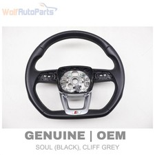 2019-2026 Audi Sq5 80a - 3-spoke Leather Sport Steering Wheel Flat Bottom 2019-2026 Audi Sq5 80a - 3-spoke Leather Sport Steering Wheel Flat Bottom