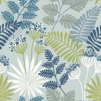 Fd26450_Seychelles Blockstreifen BlaugrüN Gelb Blau Fine Decor Tapete
