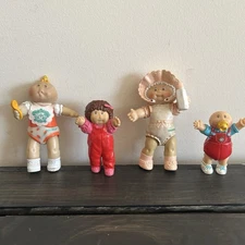Vintage Cabbage Patch Kids Miniature Figurines Bundle Of 4