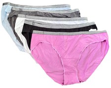 Hanes Just My Size Women's Stretch Brief Sz 10 Underwear 5-Pack New