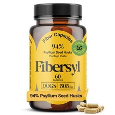 FiberSyl Prebiotics for Dogs Digestive Health - Dog Fiber Supplements Yellow