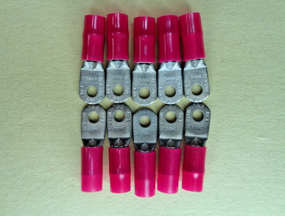 Ring Terminals, Thoman & Betts, High Current Insulated, Tin Plated  #8-8 AWG