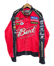 Vintage Retro 2000s Chase Authentics Budweiser Nascar Racing Jacket XL #13