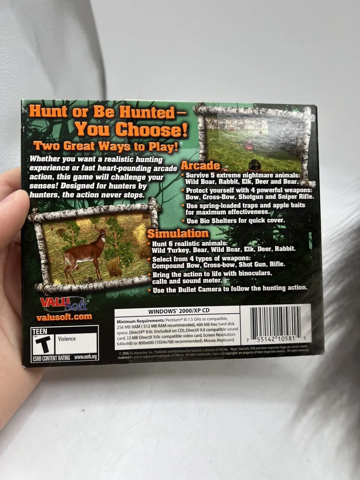 Hunt or Be Hunted (PC, 2006) Factory Sealed Jewel Case/Sleeve - Image 4 of 4