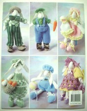11" cottontail bunny fashions clothes dresses overalls crochet pattern