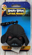 STAR WARS Angry Birds DARTH VADER Soft Backpack Clip 2012 3"