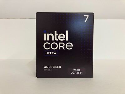 CPU Intel Core Ultra7 265K Intel Ultra 7 265K Unlocked 20 Core Desktop CPU/Processor