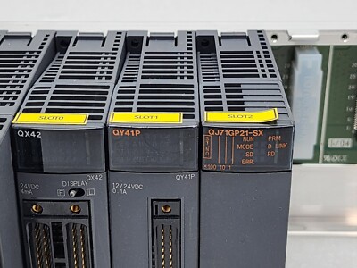 Mitsubishi MELSEC-Q series PLC Q61P,Q03UDVCPU,QX42,QY41P,QJ71GP21
