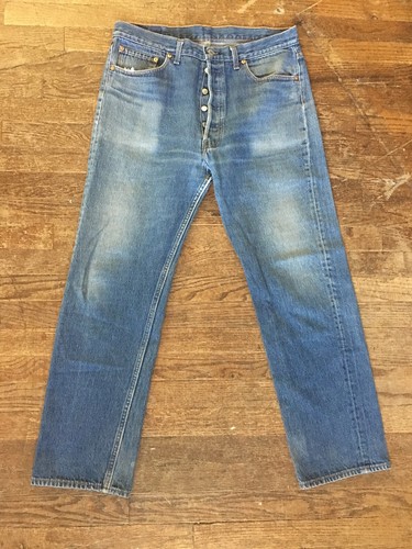 Vintage 80s 90s Classic Levis 501 Blue Jeans Mens 36-30 Denim Pants USA Button - Picture 3 of 12