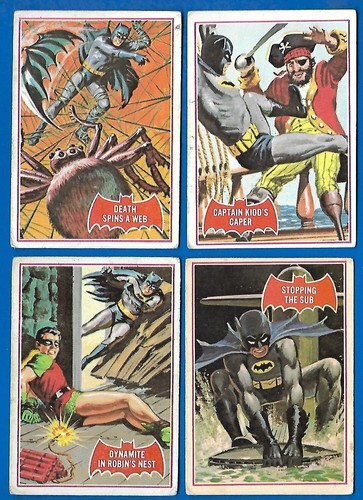 1966 OPC O-PEE-CHEE RED BAT BATMAN PUZZLE BACK 1A-44A SEE LIST - Picture 68 of 92