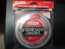 YO-ZURI TOPKNOT LEADER SUPER FLUOROCARBON 50lb 30yd R1233-DP Disappearing Pink