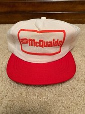 Vintage Snapback Trucker Hat Ship McQuaide Made In The USA