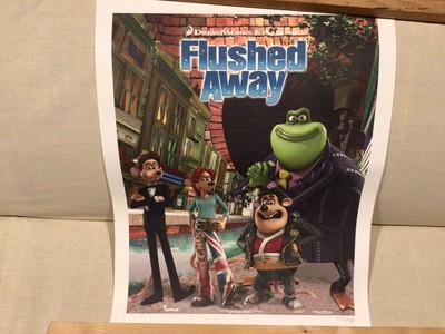 Flushed Away Limited Edition Lithograph Reproduction From Dreamworks W/COA