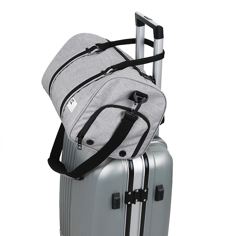 Noblag Travel Duffel Bag Outdoor Sport Gym Light Grey  display picture 2