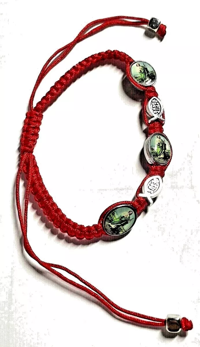 PULSERA DE ROJO DE SAN JUDAS TADEO / JESUS PARA ADULTO | eBay