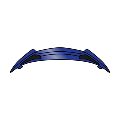 Rear Air Extractor Spoiler Helmet Airoh Twist 2.0 Matte Blue