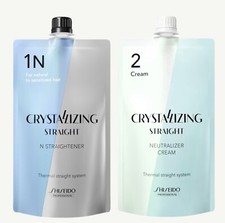 Shiseido professional Crystallizing Hair Straightener 1 norma and second cream  