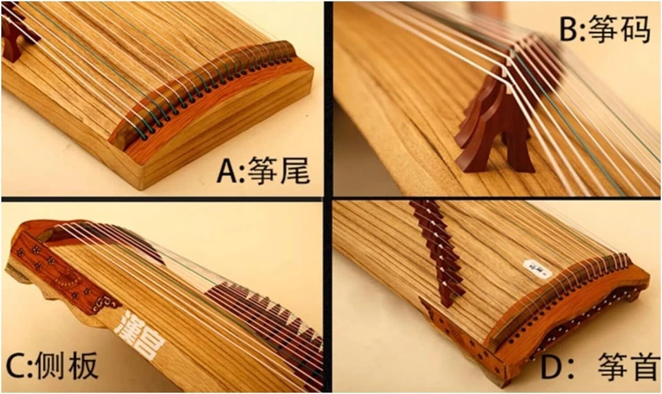 Guzheng 1M 21 Strings Portable Professional Playing Zheng Chinese String Instrum - Image 4 of 4