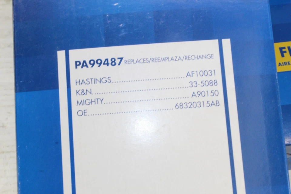 6 件装发动机空气过滤器适用于吉普切诺基 2019 2020 2021 2022 2.0L 68320315AB — 第 4/4 张图片