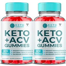  2 Pack Keto Genesis Keto  ACV Gummies Weight Loss Supplement 120 Gummies 