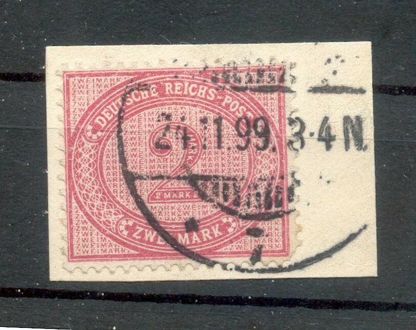 DR-Pfennigzeit 37f COLOR Canceled Luxury Cover Piece Stamp BPP 50EUR (Z2040