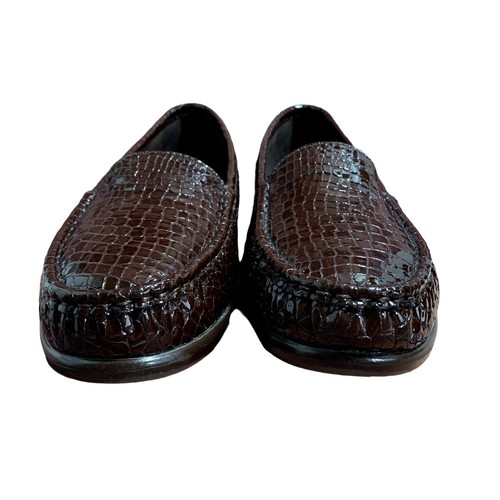 SAS Simplify Comfort Halbschuhe Damen 10 M Tripad braun Lackleder Kroko-Design - Bild 3 von 12