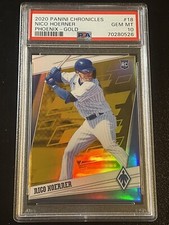2020 Panini Chronicles #18 Nico Hoerner Phoenix Rookie Gold /10 PSA 10 J