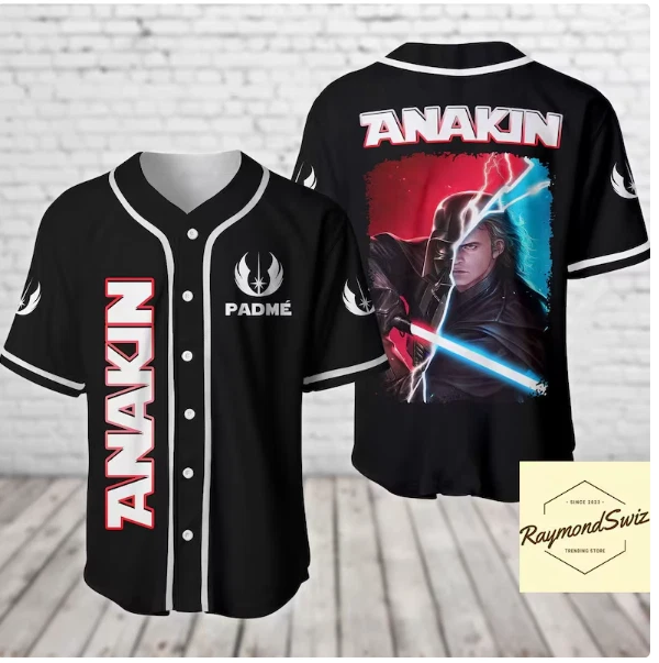Halloween Anakin Skywalker 3D Baseball Jersey Shirt