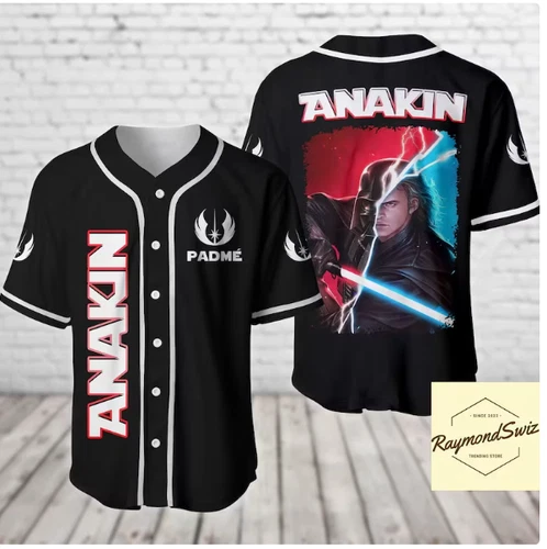Halloween Anakin Skywalker 3D Baseball Jersey Shirt