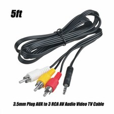 AV A/V Audio Video TV-Out Cable Cord Lead For Panasonic Camcorder K2KC4CB00022