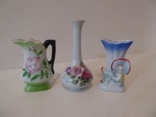 Vintage Occupied Japan (3) Vases Various Marks    (S0