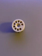 TUBE SOCKET - 9 Pin Noval  PCB Economy socket  - plastic/tin plate