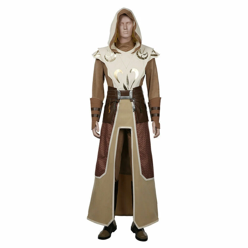 Star Wars The Clone Wars Jedi Guardia del Templo Disfraz Uniforme Halloween Foto 3 de 4